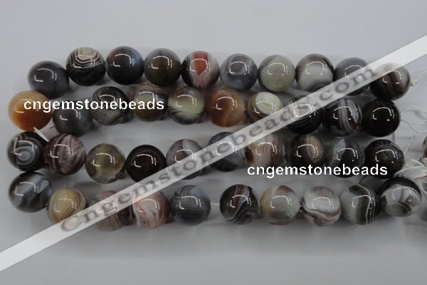 CAG3688 15.5 inches 20mm round botswana agate beads wholesale