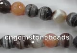 CAG3693 15.5 inches 10mm faceted round botswana agate beads wholesale