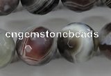 CAG3698 15.5 inches 20mm faceted round botswana agate beads wholesale