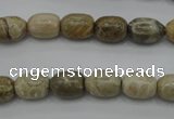 CAG3888 15.5 inches 8*12mm drum chrysanthemum agate beads