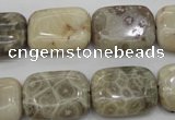 CAG3893 15.5 inches 15*20mm rectangle chrysanthemum agate beads