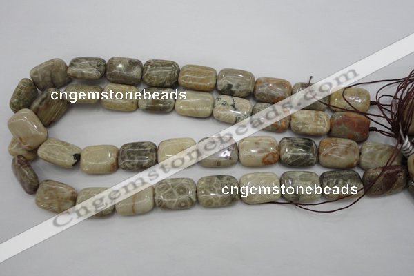 CAG3893 15.5 inches 15*20mm rectangle chrysanthemum agate beads