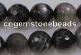 CAG3952 15.5 inches 10mm faceted round grey botswana agate beads