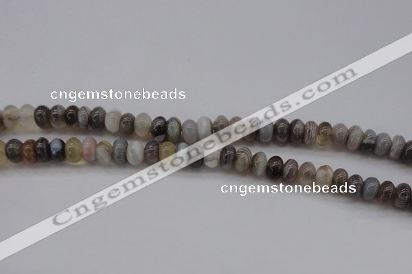 CAG3988 15.5 inches 5*8mm rondelle botswana agate gemstone beads
