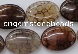 CAG4073 15.5 inches 18*25mm oval dragon veins agate beads