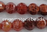 CAG4171 15.5 inches 14mm pumpkin natural fire agate beads