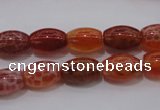 CAG4190 15.5 inches 8*12mm rice natural fire agate beads