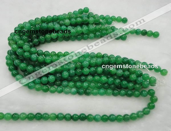 CAG420 15.5 inches 10mm round green agate beads Wholesale