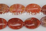 CAG4214 15.5 inches 13*18mm oval natural fire agate beads