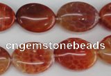 CAG4215 15.5 inches 15*20mm oval natural fire agate beads