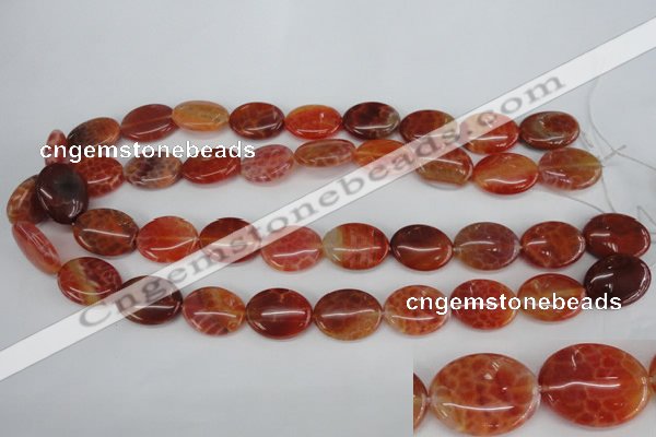 CAG4215 15.5 inches 15*20mm oval natural fire agate beads