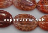 CAG4217 15.5 inches 22*30mm oval natural fire agate beads