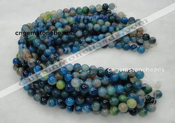 CAG423 15.5 inches 12mm round blue agate beads Wholesale