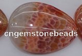 CAG4234 15.5 inches 35*48mm - 37*53mm freeform natural fire agate beads