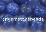CAG4303 15.5 inches 10mm round dyed blue fire agate beads