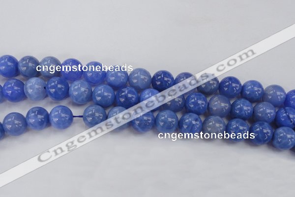 CAG4303 15.5 inches 10mm round dyed blue fire agate beads