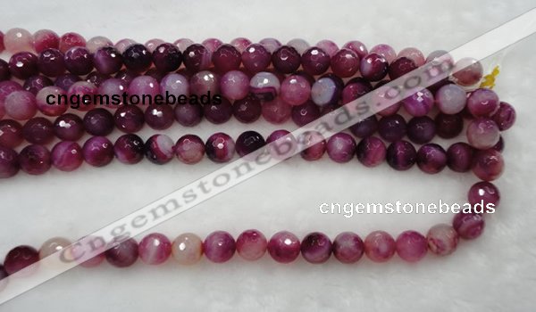 CAG432 15.5 inches 16mm faceted round agate beads Wholesale