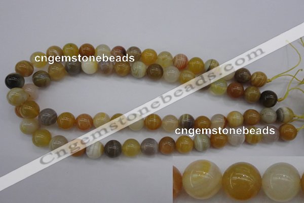 CAG4324 15.5 inches 12mm round botswana agate gemstone beads