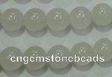 CAG4341 15.5 inches 6mm round white agate beads wholesale