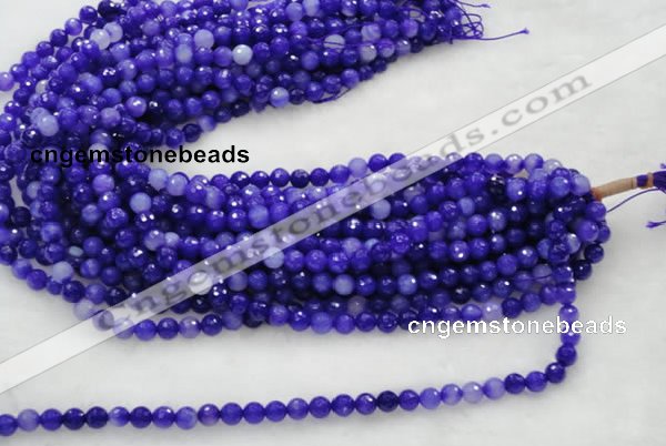 CAG437 5pcs 8mm&10mm&12mm faceted round violet agate beads wholesale