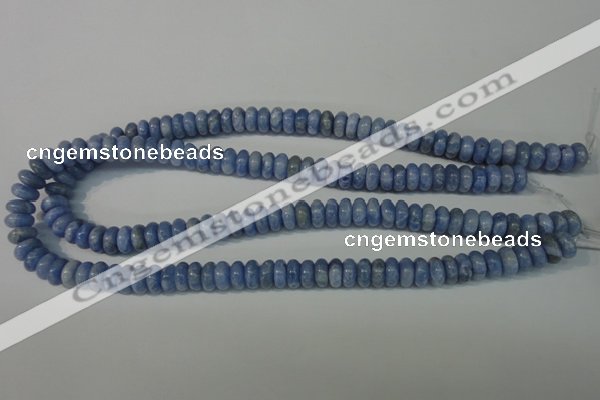 CAG4372 15.5 inches 5*10mm rondelle dyed blue lace agate beads