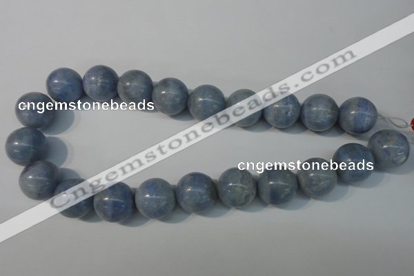 CAG4376 15.5 inches 18mm round dyed blue lace agate beads