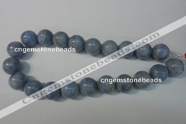 CAG4377 15.5 inches 20mm round dyed blue lace agate beads