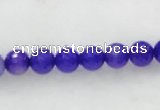 CAG438 5pcs 14mm&18mm faceted round violet agate beads wholesale