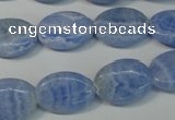 CAG4385 15.5 inches 13*18mm oval dyed blue lace agate beads