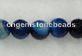 CAG439 15.5 inches 10mm faceted round agate beads wholesale