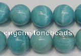 CAG4405 15.5 inches 14mm round dyed blue lace agate beads