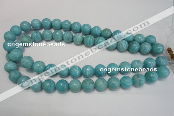 CAG4405 15.5 inches 14mm round dyed blue lace agate beads