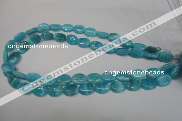 CAG4412 15.5 inches 12*16mm oval dyed blue lace agate beads