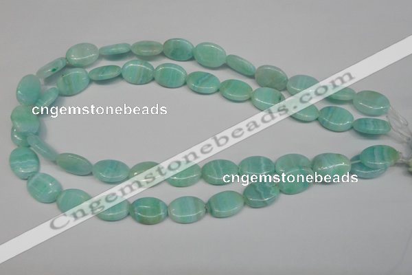 CAG4414 15.5 inches 13*18mm oval dyed blue lace agate beads