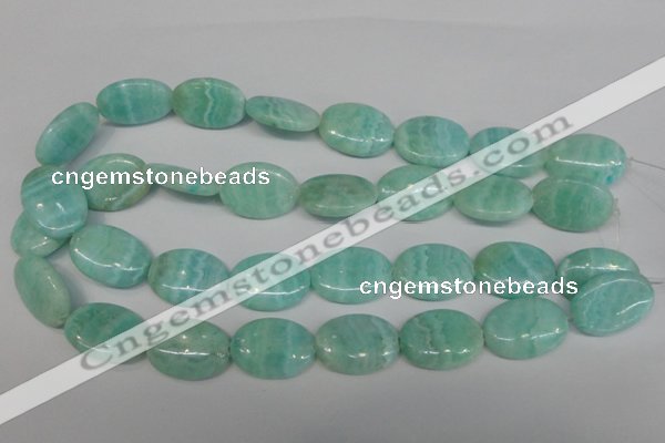 CAG4415 15.5 inches 18*25mm oval dyed blue lace agate beads