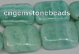 CAG4417 15.5 inches 18*25mm rectangle dyed blue lace agate beads