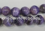 CAG4434 15.5 inches 12mm round dyed blue lace agate beads