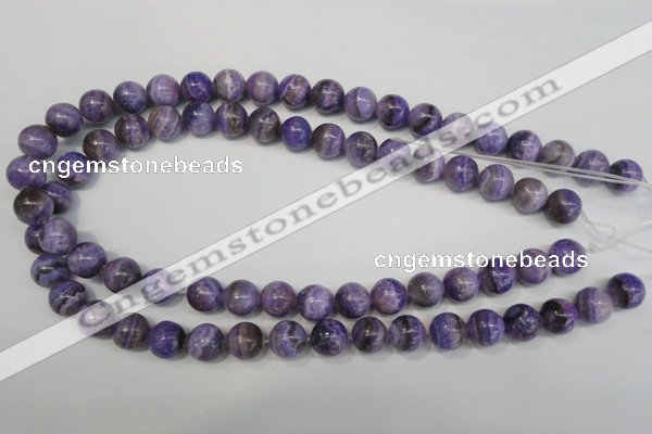 CAG4434 15.5 inches 12mm round dyed blue lace agate beads