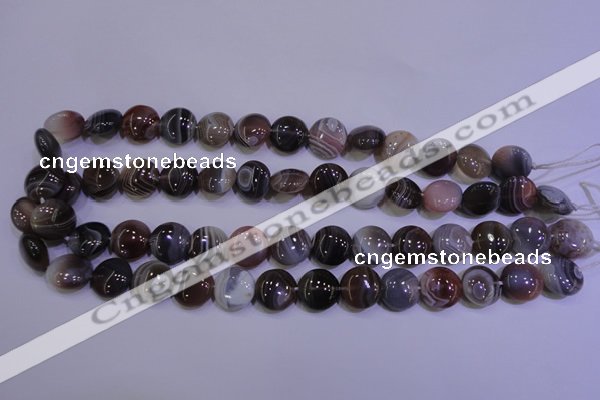 CAG4444 15.5 inches 16mm flat round botswana agate beads wholesale