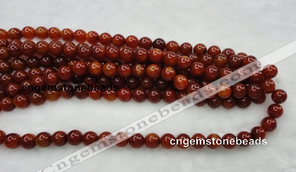 CAG446 15.5 inches 16mm round red agate gemstone beads wholesale