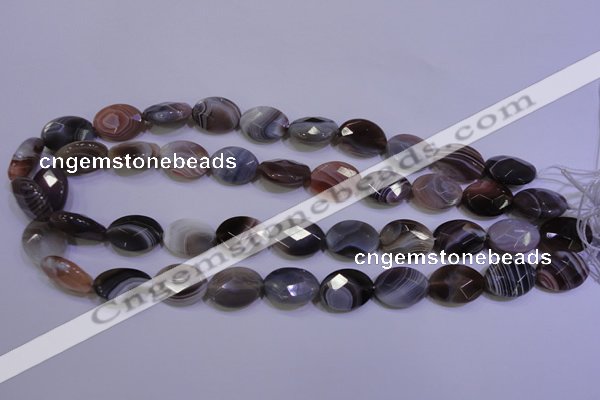 CAG4464 15.5 inches 13*18mm faceted oval botswana agate beads