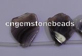 CAG4468 Top-drilled 15*20mm – 28*38mm freeform botswana agate beads