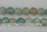 CAG4486 15.5 inches 6mm faceted round agate beads wholesale