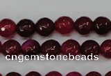 CAG4489 15.5 inches 6mm faceted round agate beads wholesale