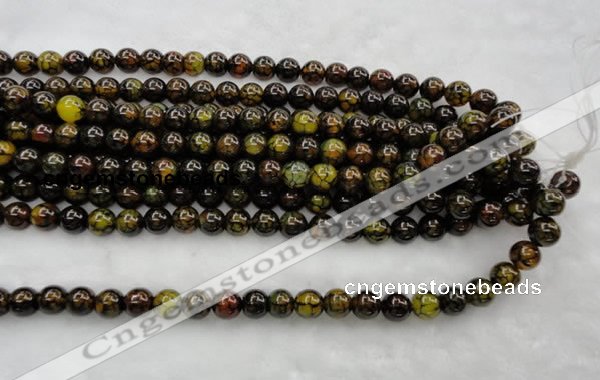 CAG449 15.5 inches 16mm round agate gemstone beads Wholesale