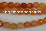 CAG4509 15.5 inches 8mm faceted round agate beads wholesale