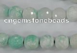 CAG4516 15.5 inches 10mm faceted round fire crackle agate beads