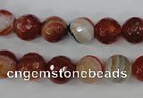 CAG4534 15.5 inches 10mm faceted round agate beads wholesale