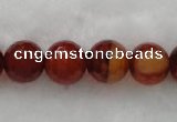 CAG454 15.5 inches 14mm faceted round agate gemstone beads Wholesale