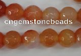 CAG4551 15.5 inches 12mm faceted round agate beads wholesale